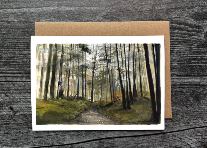 Forest Study Greeting Card